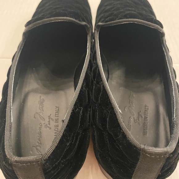 Massimo Matteo Men's Black Quilted Velvet Loafers 8.5 New - Picture 12 of 16